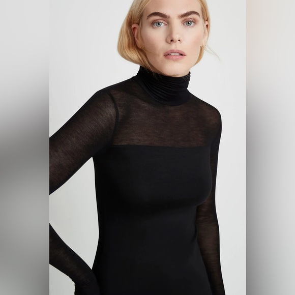 MARCELLA NEW YORK Cara black Mesh top Large - Picture 3 of 7